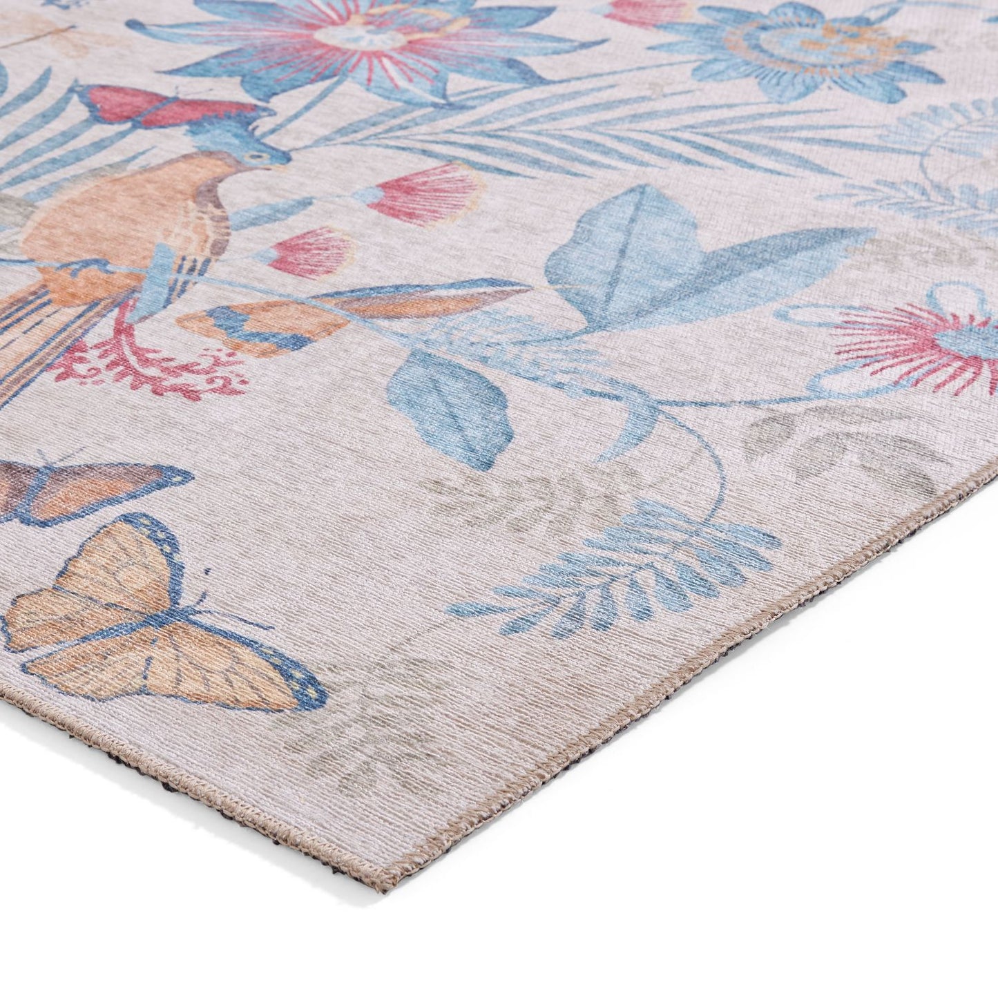 Catherine Lansfield Amaya Tropical Birds Blue Rug