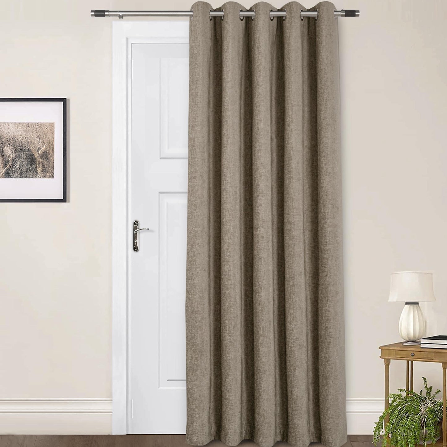 Amberley Earth Chenille Thermal Door Curtain