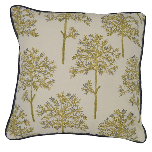 Amersham Grey Blossom Cushion Cover (45cm x 45cm)