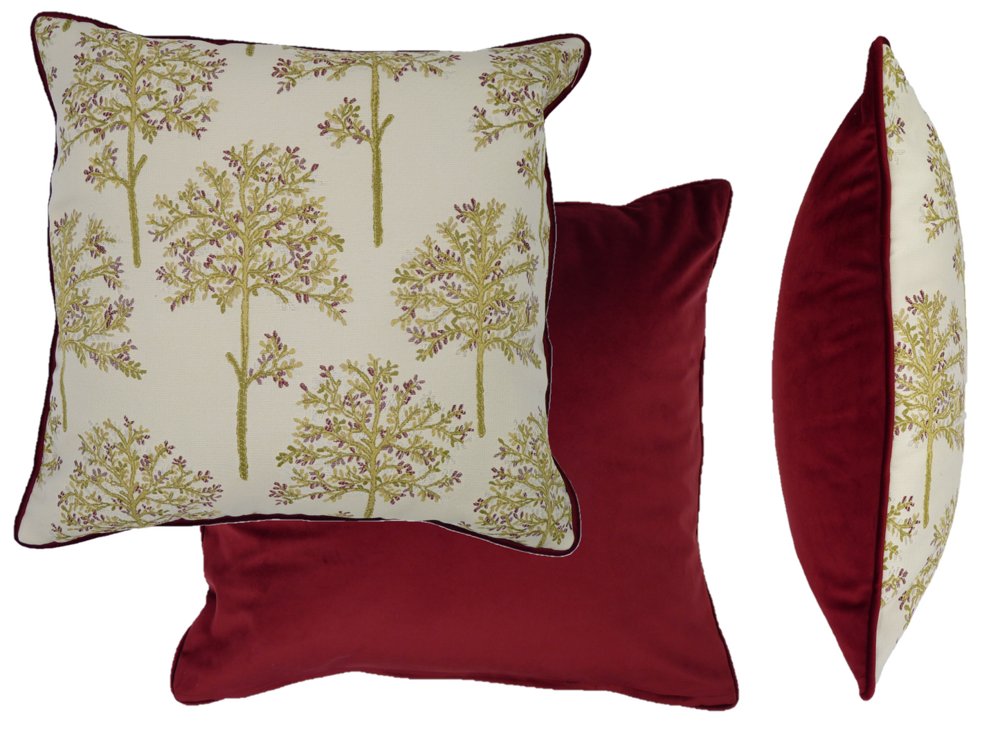 Amersham Wine Blossom Cushion Cover (45cm x 45cm)