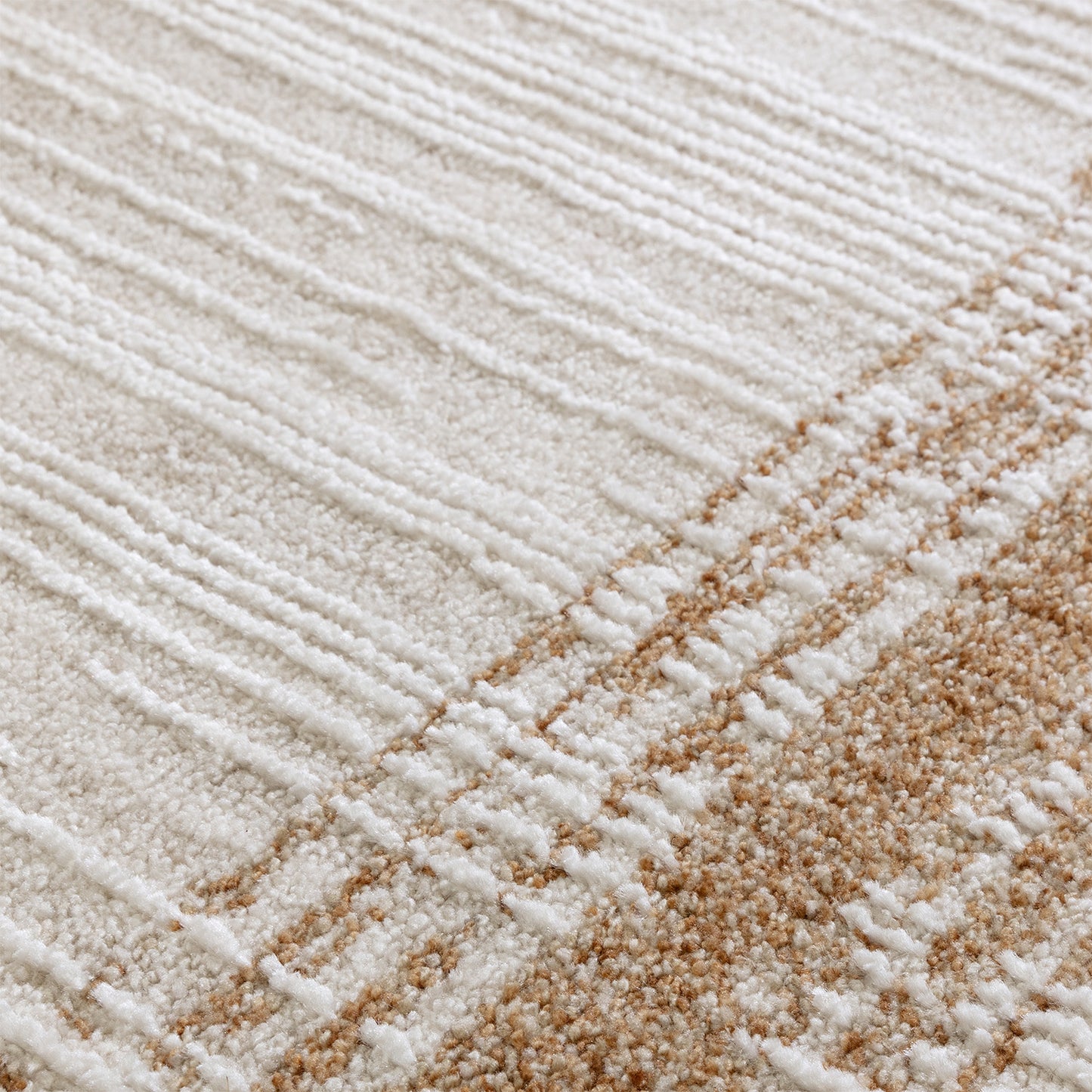 Anders AN05 Boho Abstract Border Natural Rug