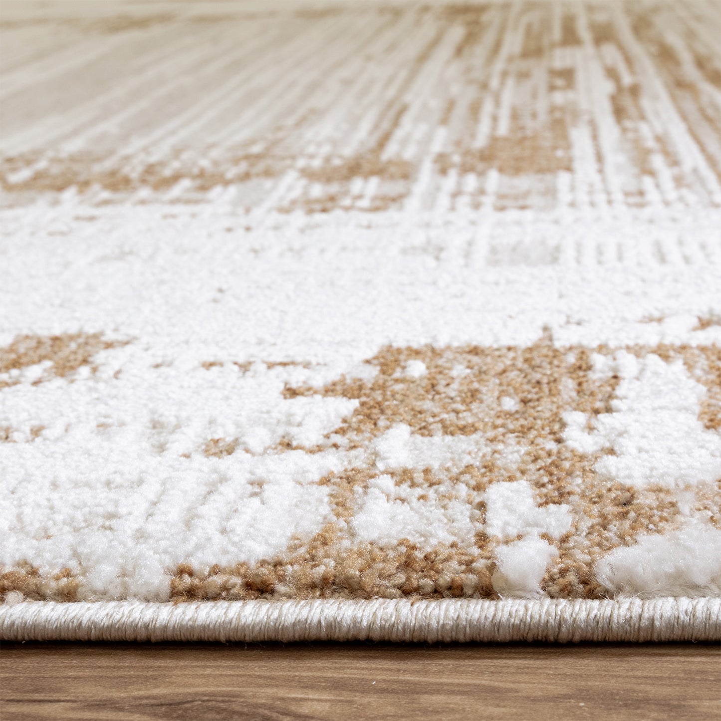 Anders AN05 Boho Abstract Border Natural Rug