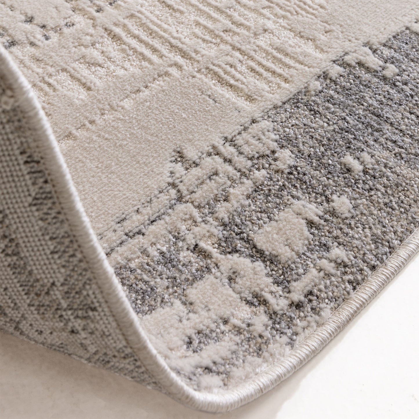 Anders AN06 Abstract Grey Rug