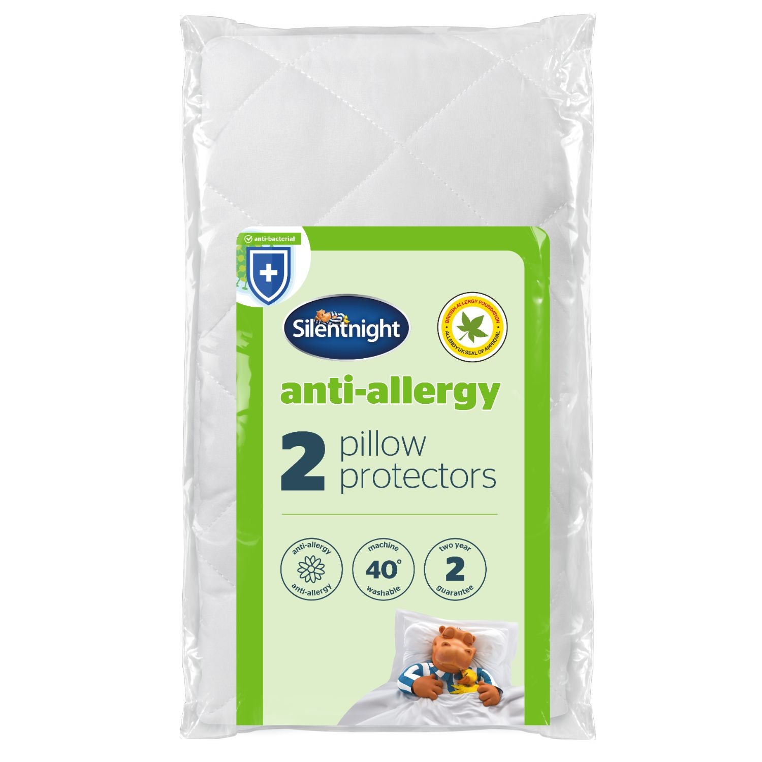 Silentnight Anti Allergy Pillow Protector (2 Pack) Julian Charles Home