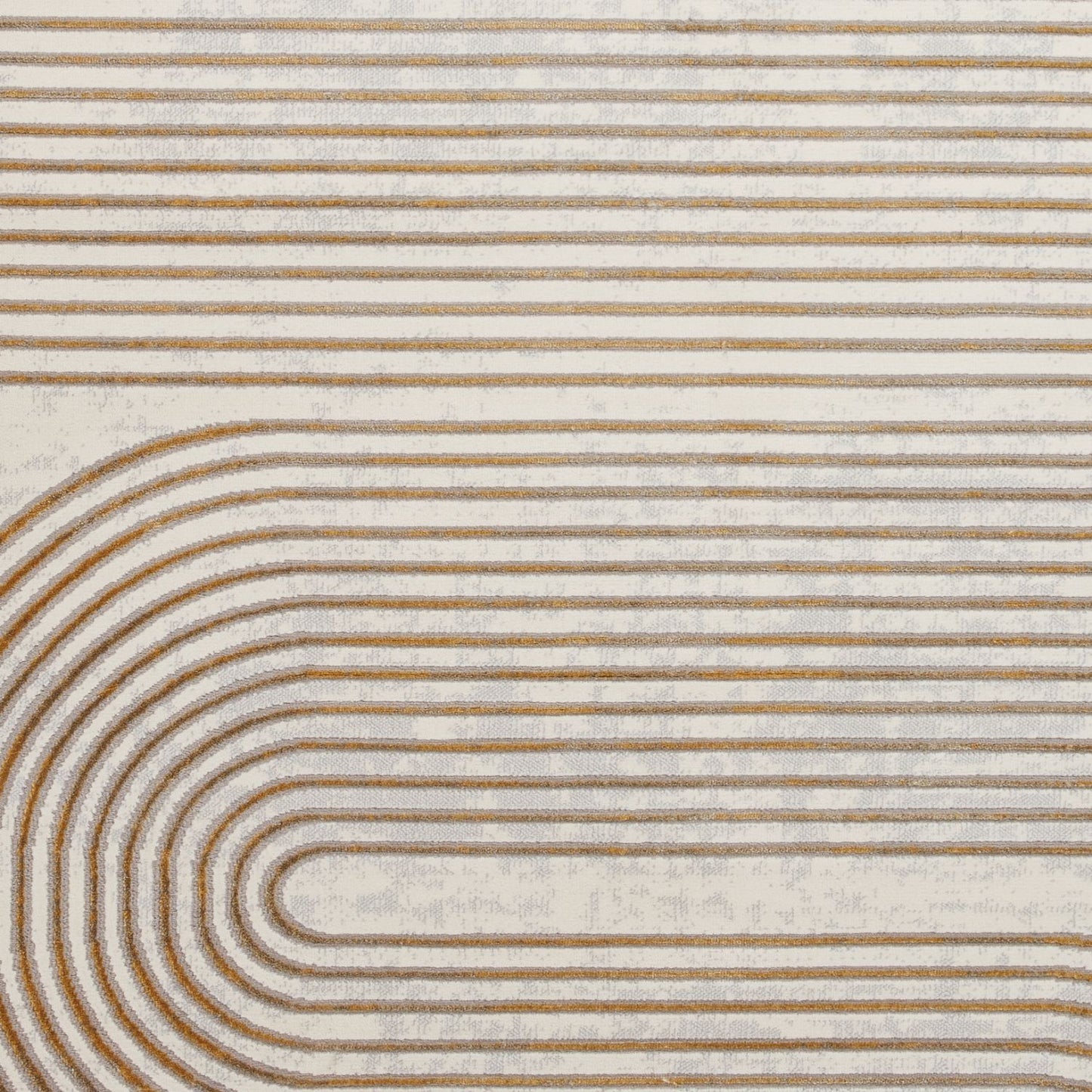 Apollo 2683 Grey and Gold Modern Linear Rug