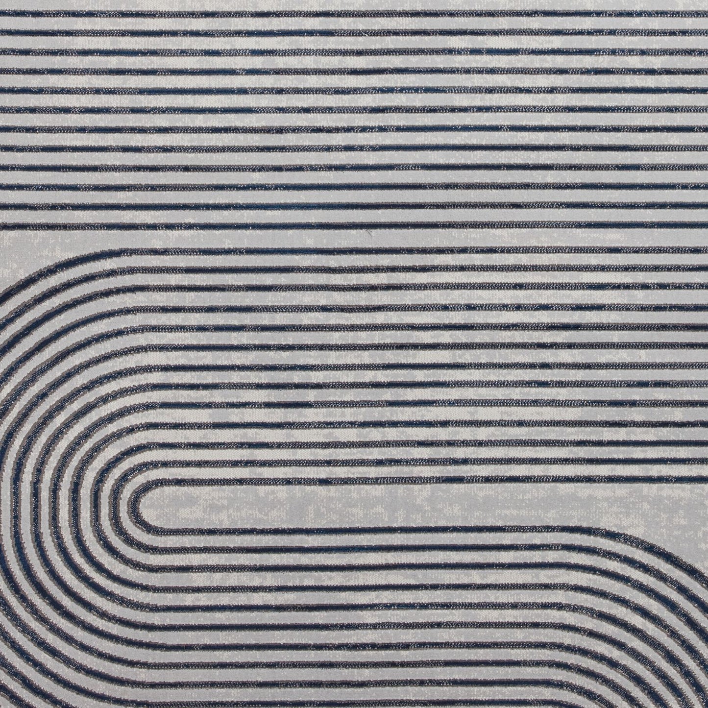 Apollo 2683 Grey and Navy Modern Linear Rug