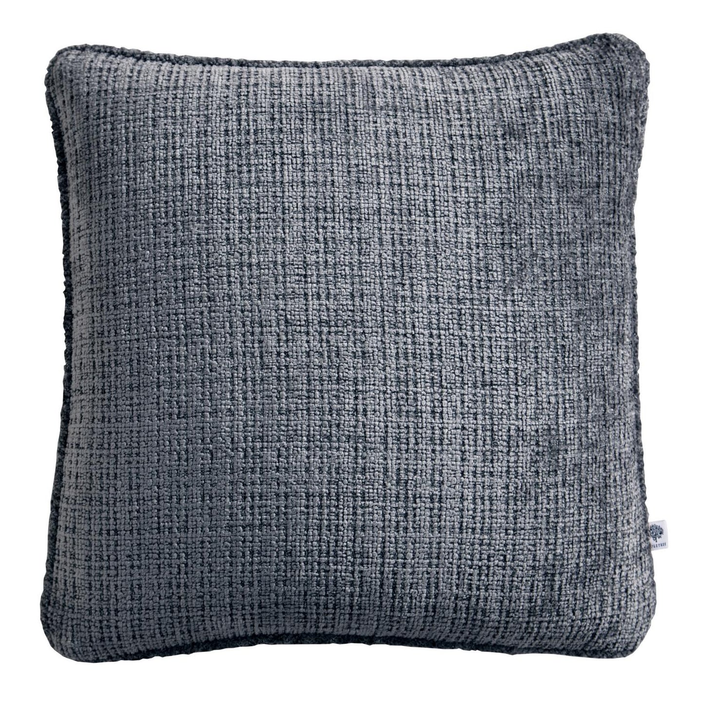 Alba Charcoal Chenille Cushion (43cm x 43cm)