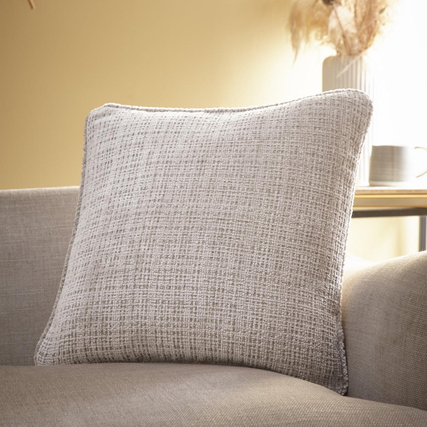 Alba Natural Chenille Cushion (43cm x 43cm)