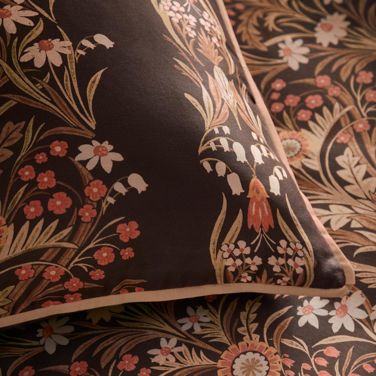 Audrey Spice Reversible Cotton Sateen Duvet Set