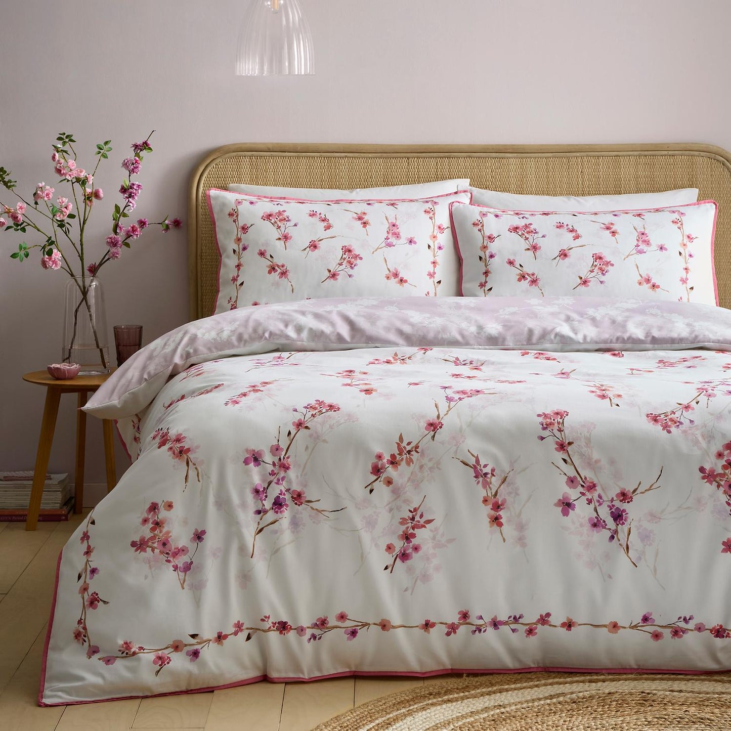 Blossom Flower Berry 100% Cotton Reversible Duvet Set