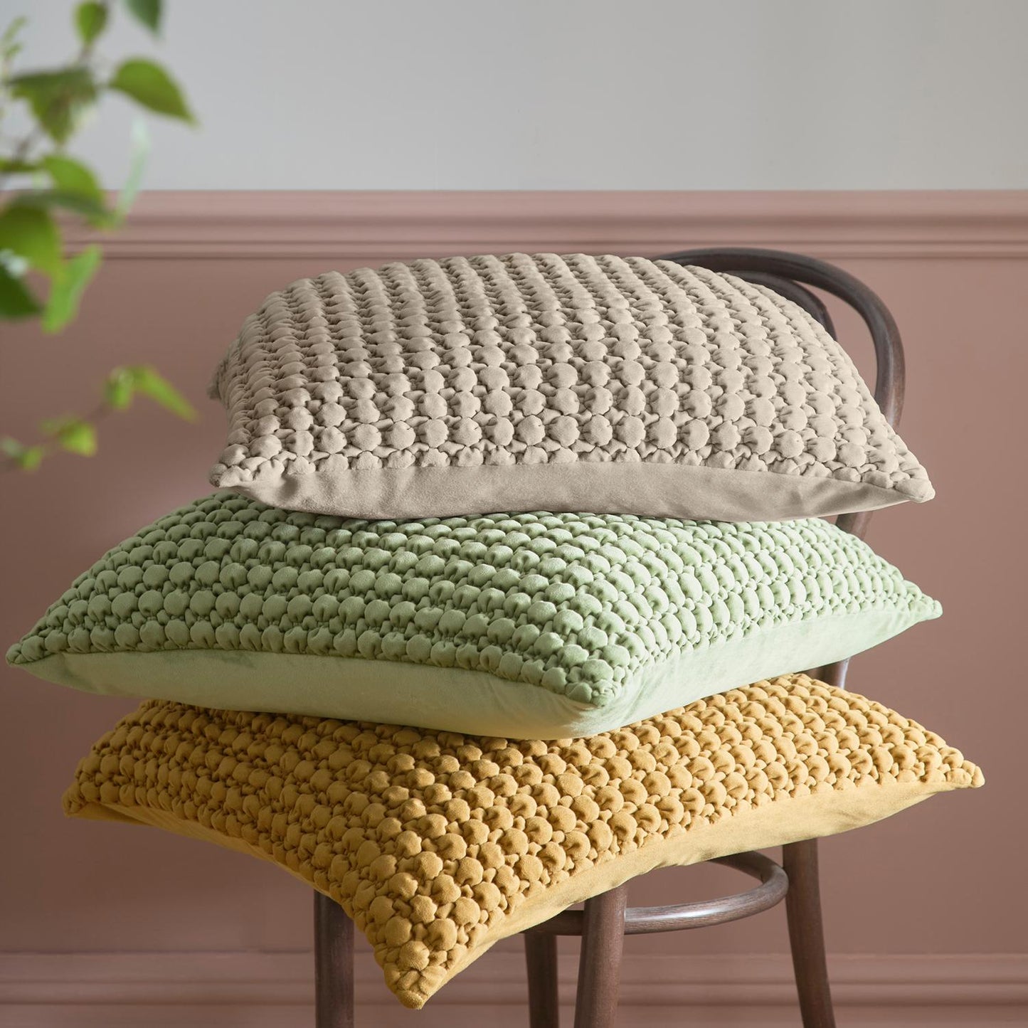 Bobble Natural Large Cushion (55cm x 55cm)