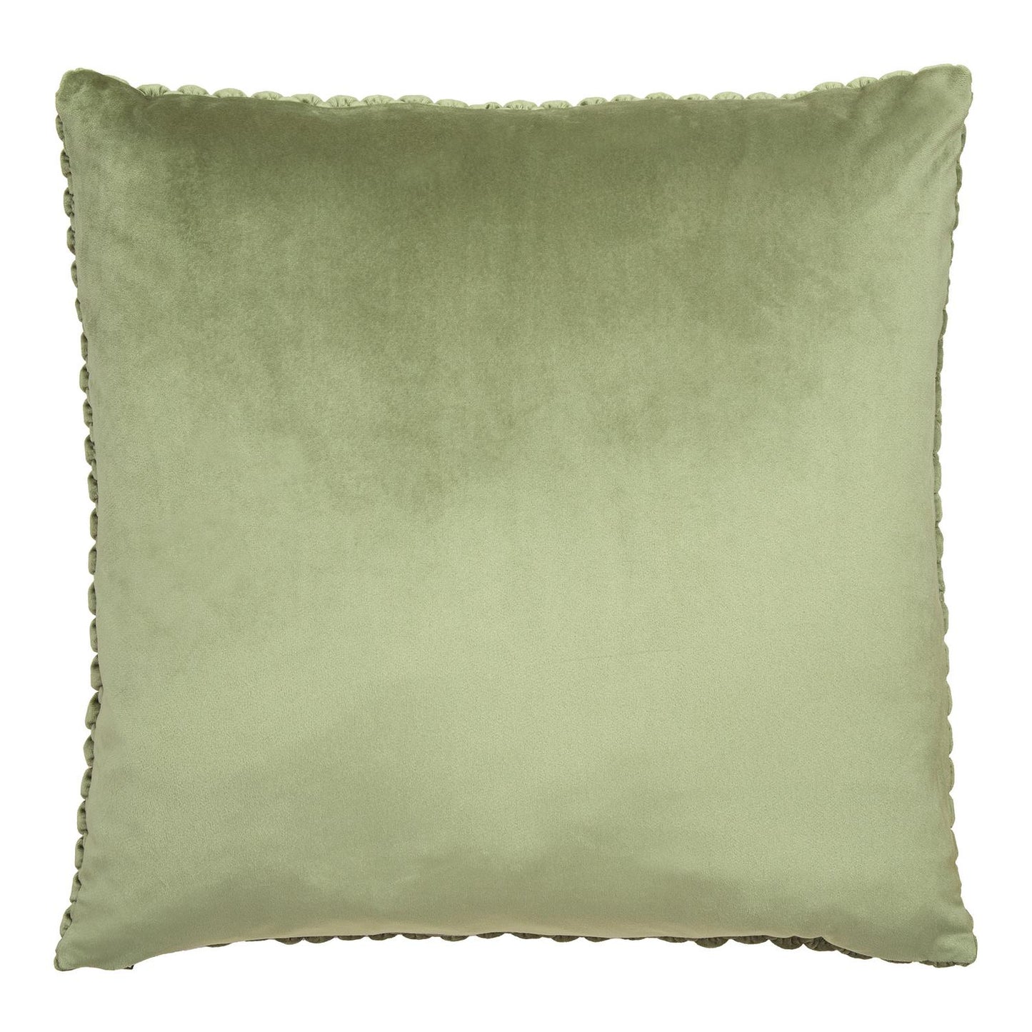 Bobble Olive Large Velvet Cushion (55cm x 55cm)
