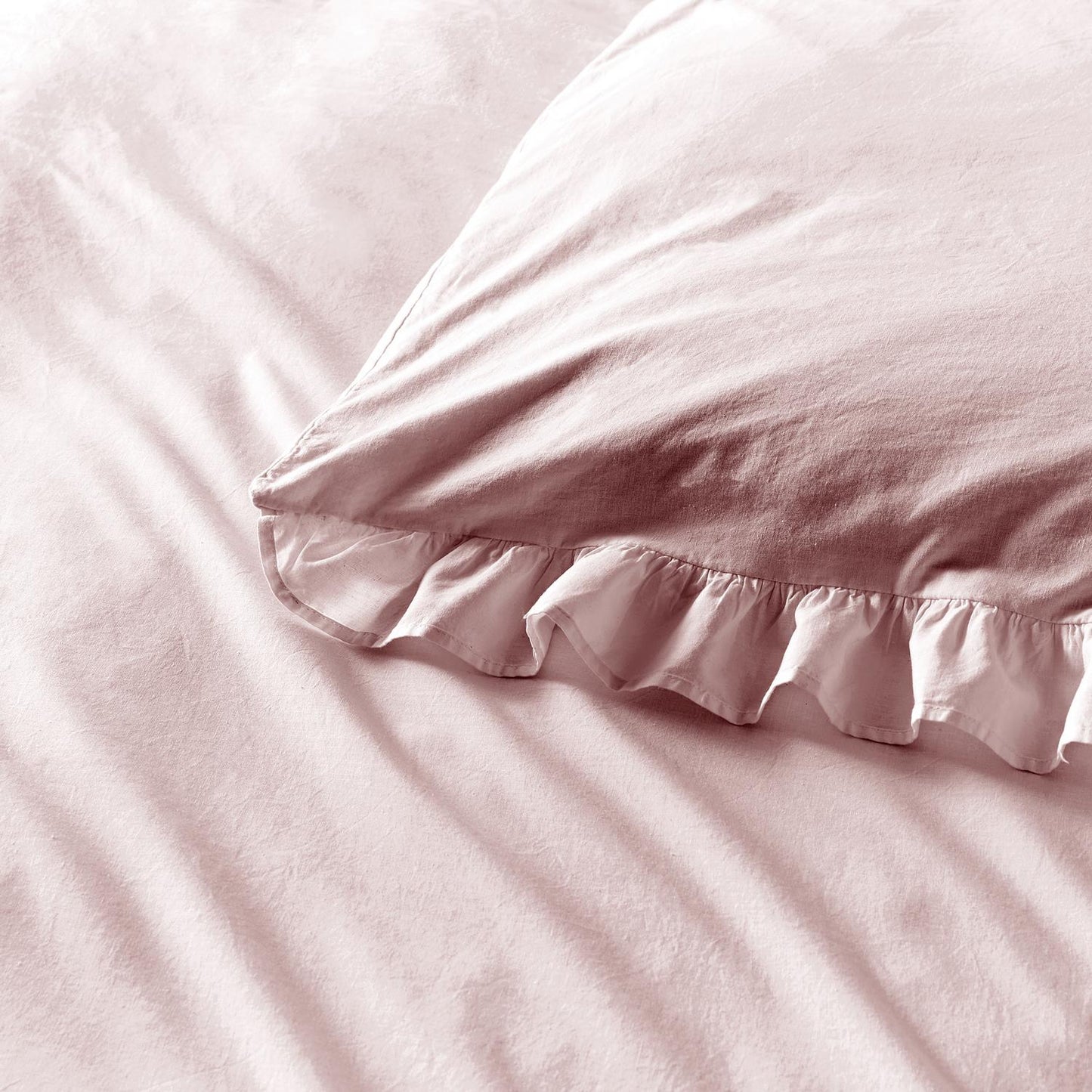 Cassia Frill Lavender 100% Cotton Duvet Set
