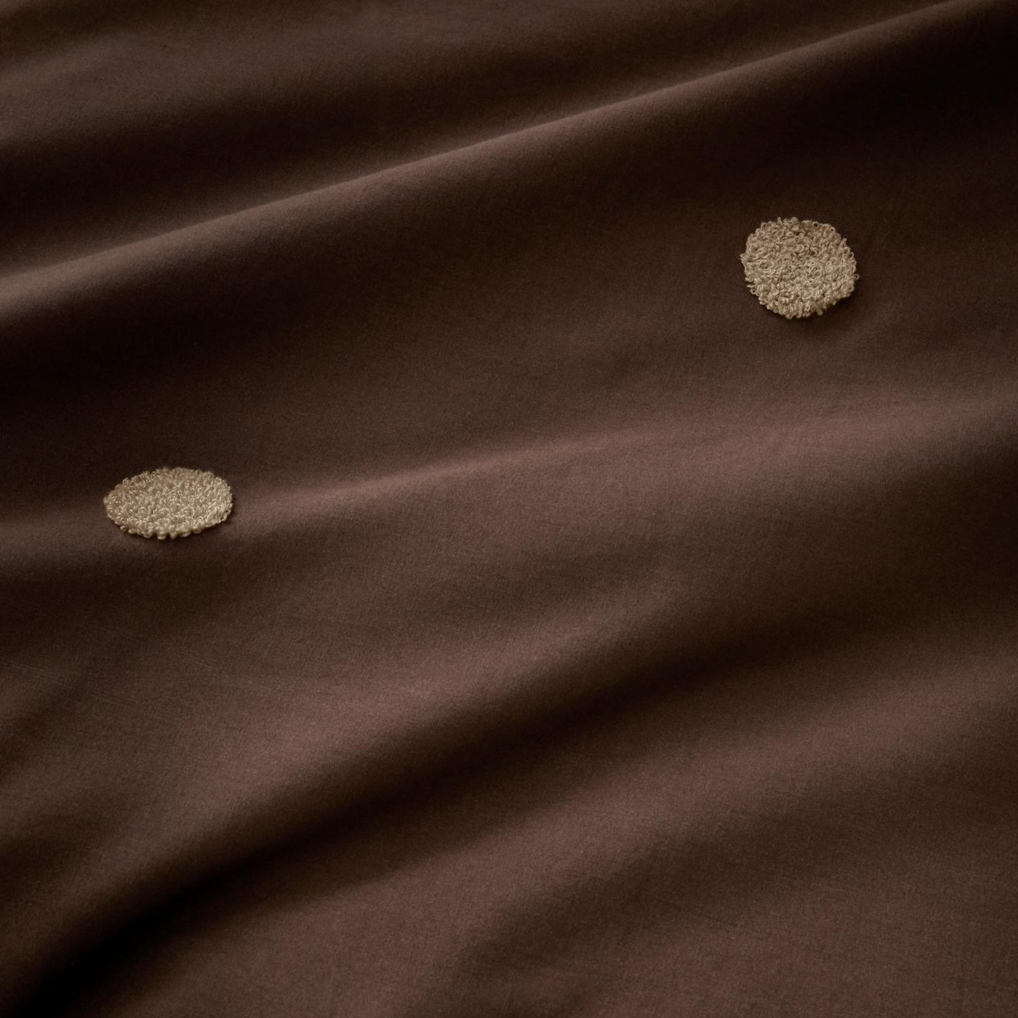 Dot Garden Chocolate Cotton Duvet Set