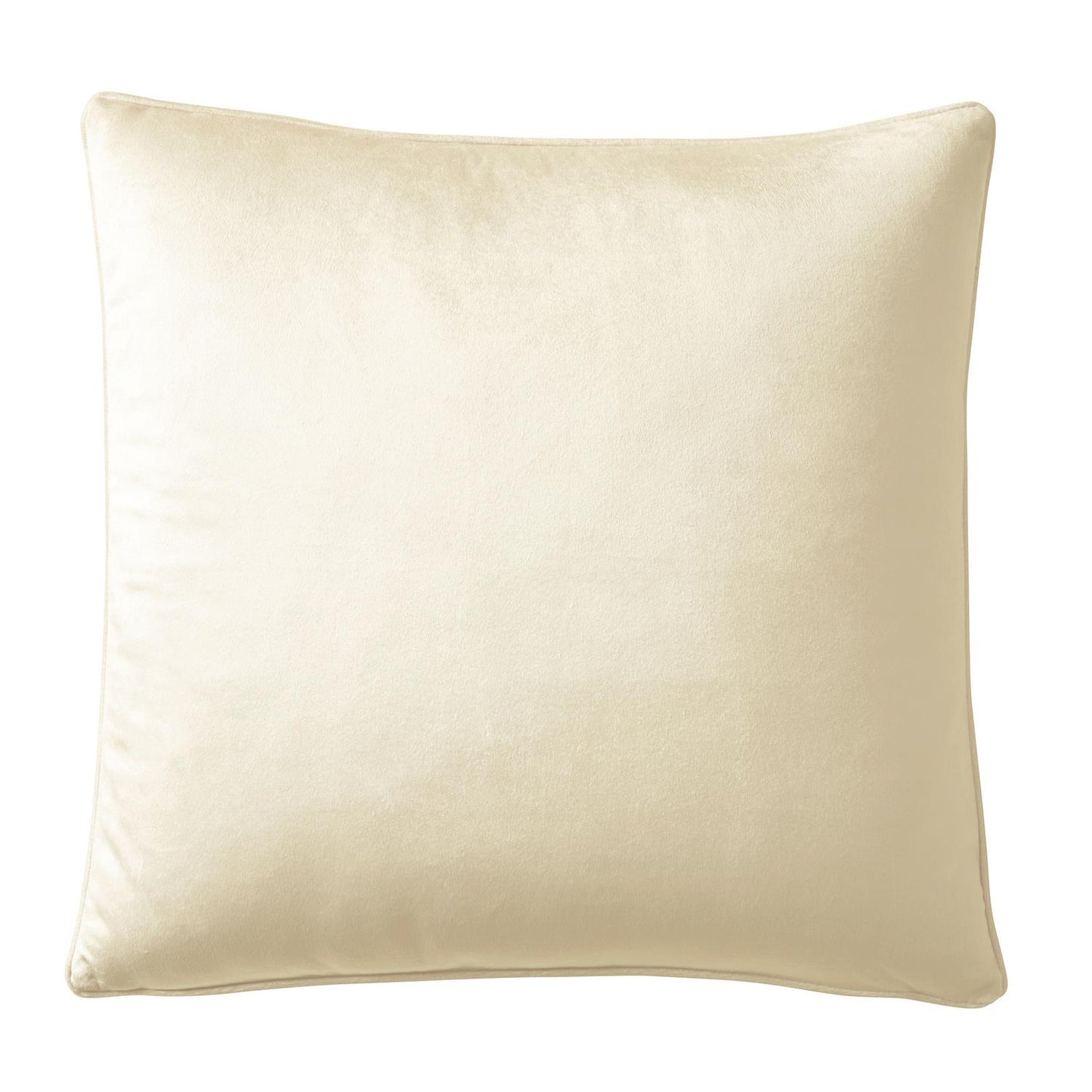 Harlan Velvet Cream Large Cushion (55cm x 55cm)