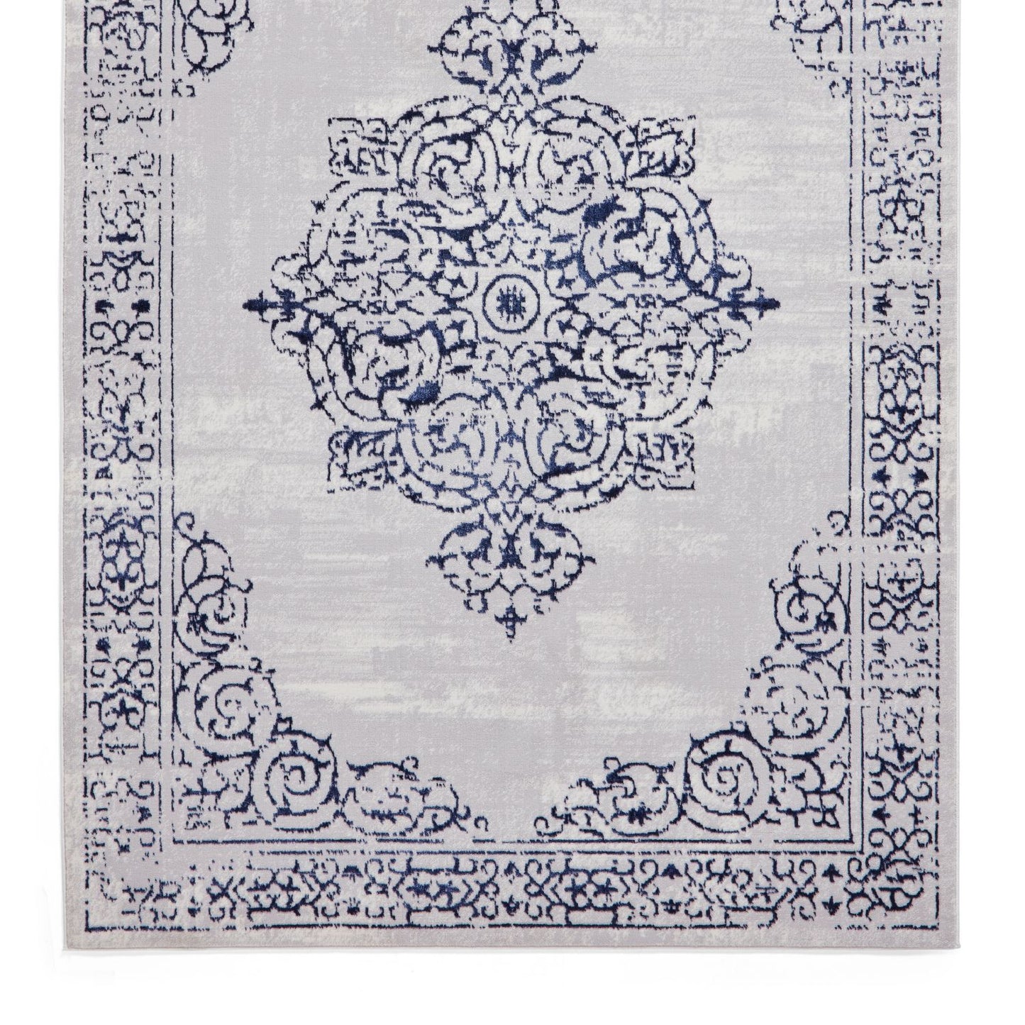 Artemis B9076A Blue and Silver Vintage Rug