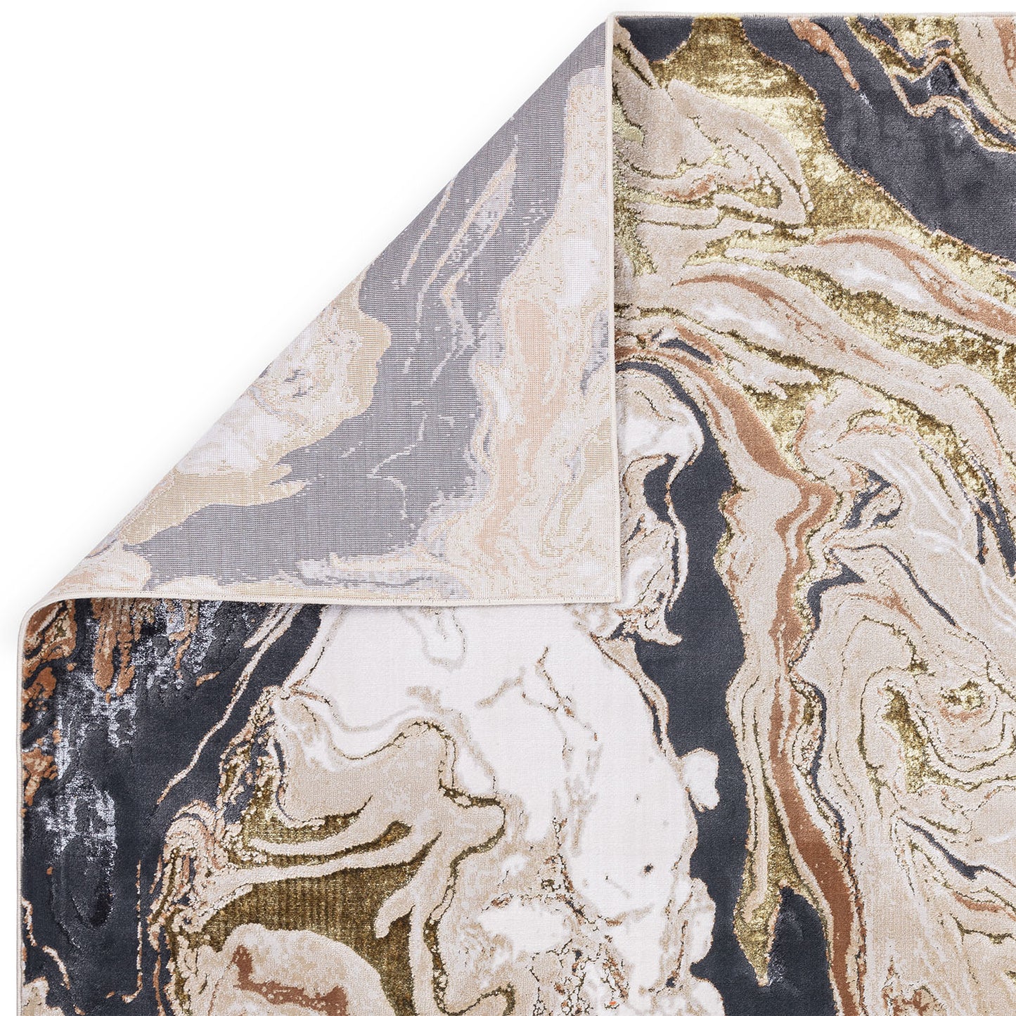 Aurora Gold AU08 Marble Rug