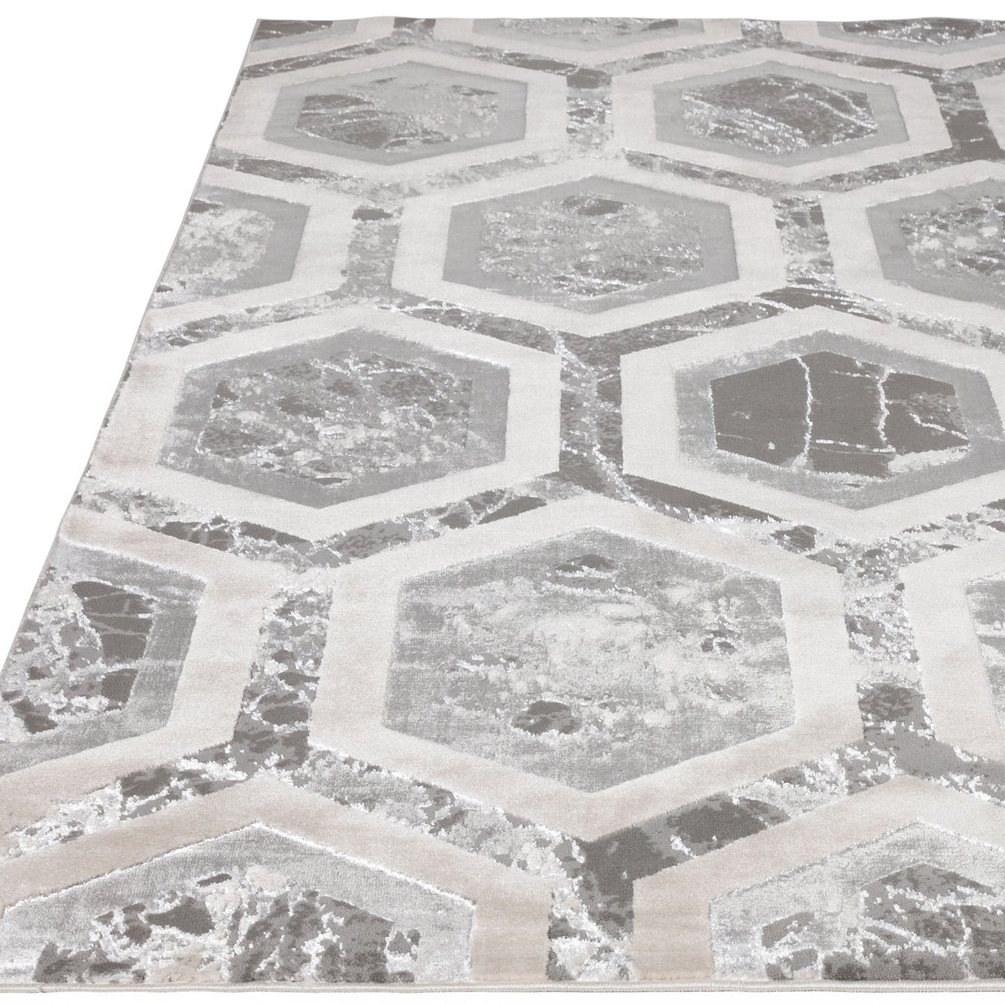 Aurora Grey AU12 Crystal Rug