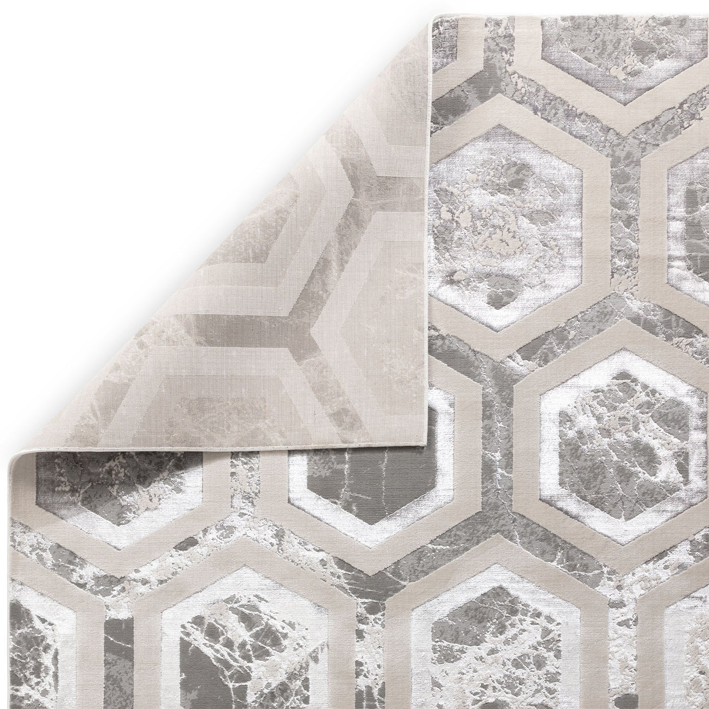 Aurora Grey AU12 Crystal Rug