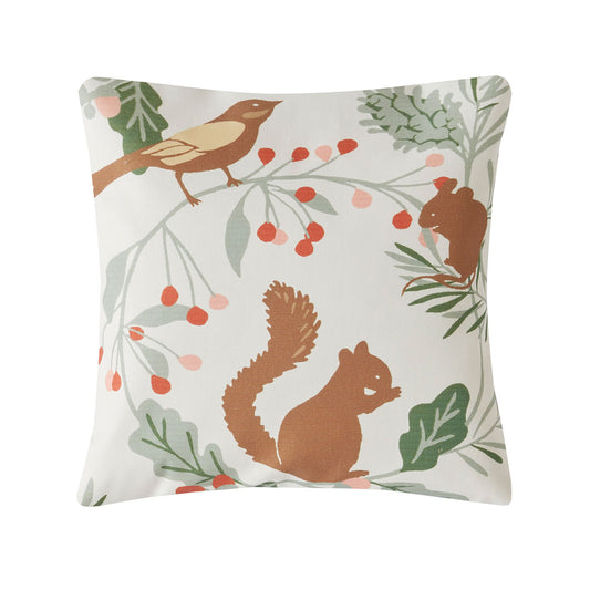 Laura Ashley Autumnal Woodland Cotton Cushion