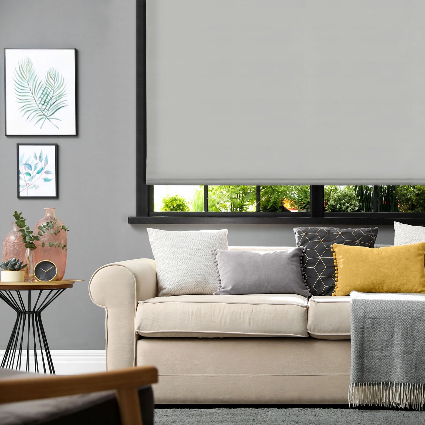 Grey Blackout Roller Blind