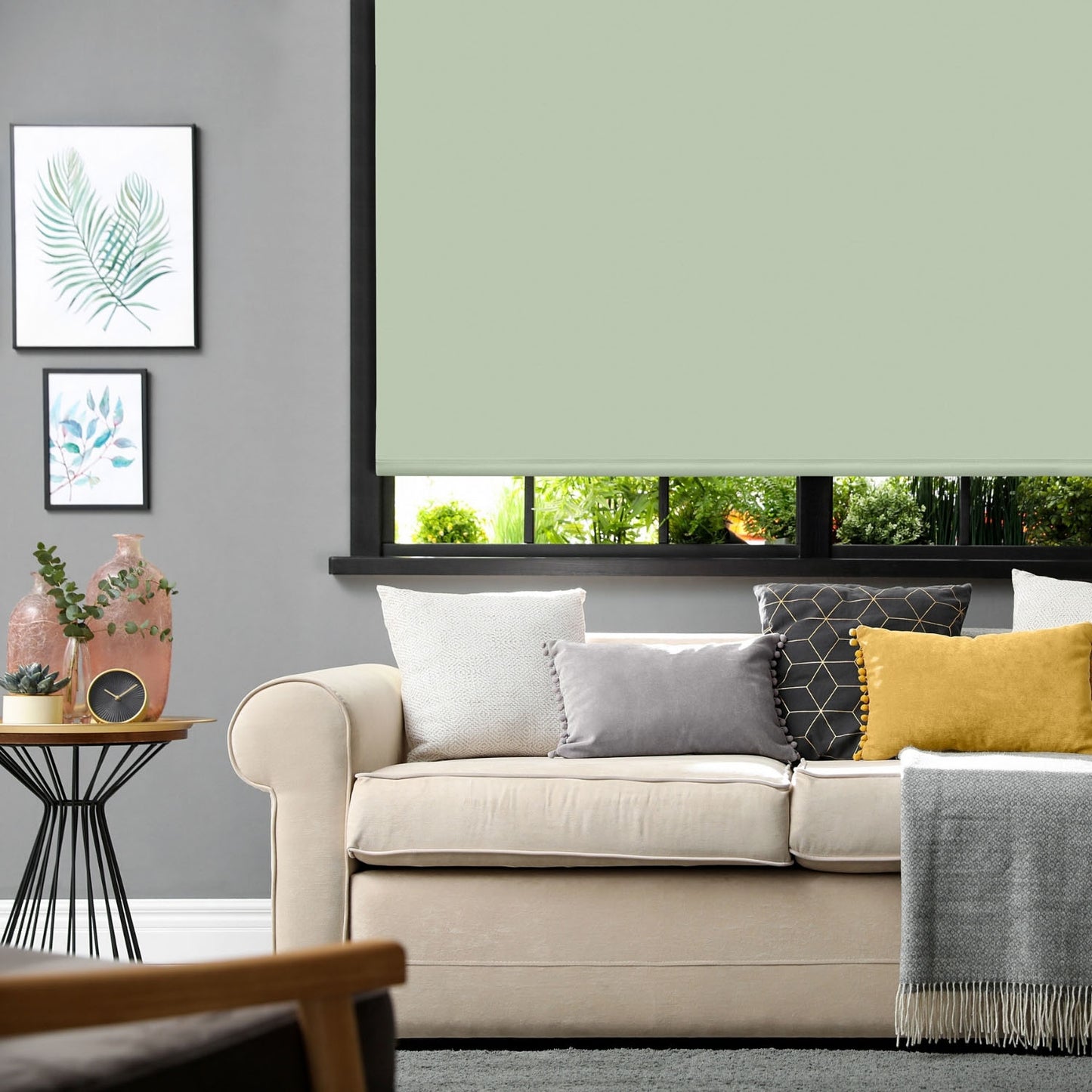 Sage Green Blackout Roller Blind