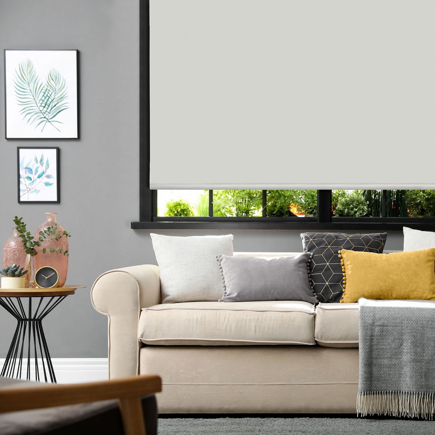 White Blackout Roller Blind