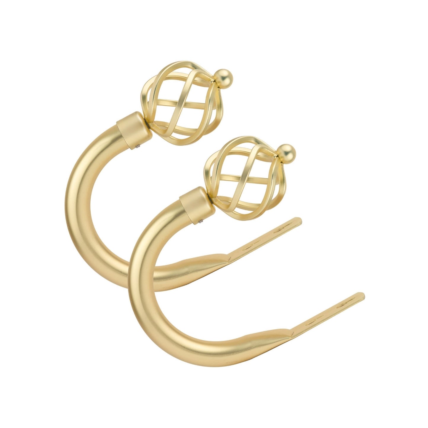 Bird Cage Matt Gold Curtain Holdbacks (Pair)