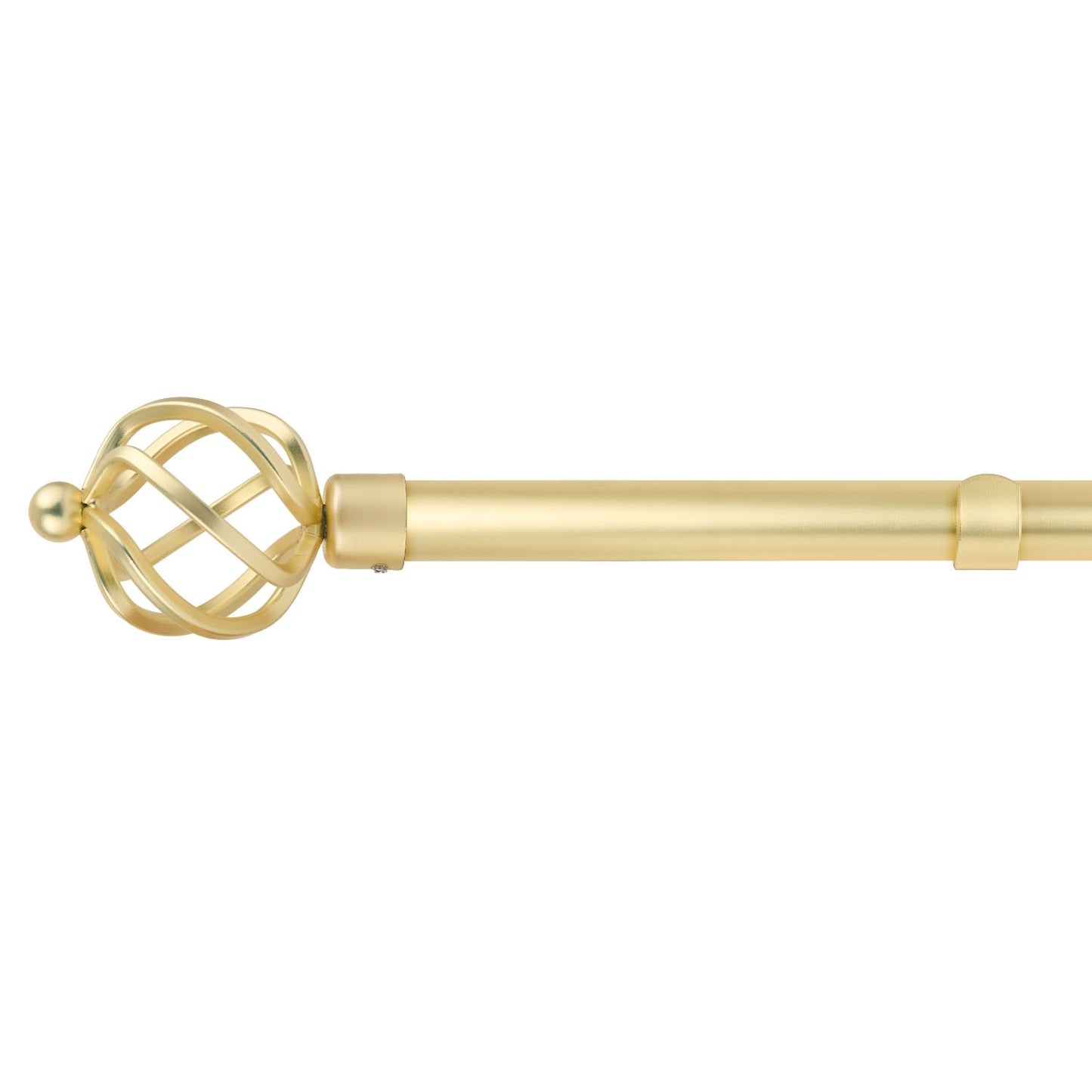 Bird Cage Matt Gold Extendable Curtain Pole