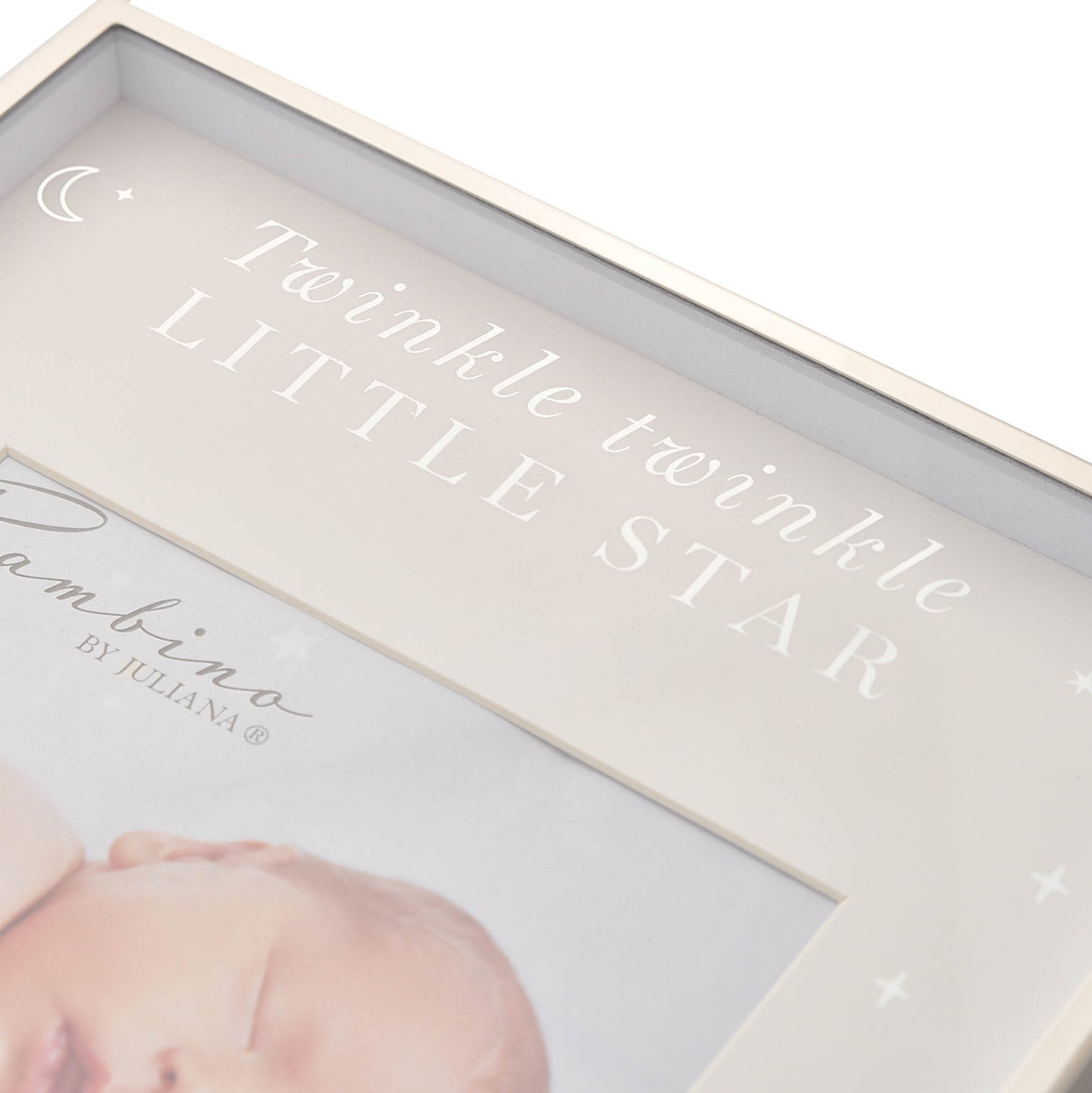 Bambino Pink Twinkle Twinkle Metal Plated Photo Frame (5"x5")