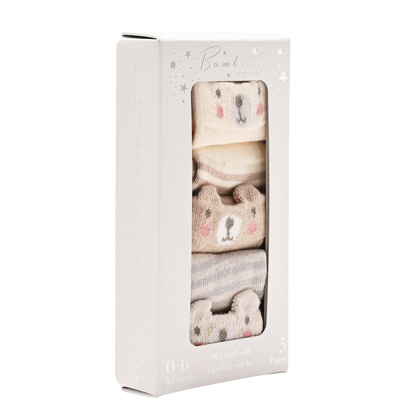 Bambino Bear Socks (Gift Pack of 5)