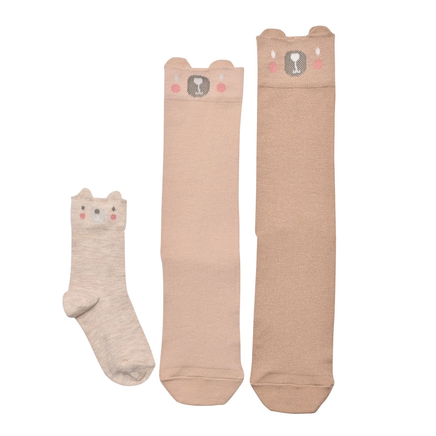 Bambino Mini Me Bear Family Socks (Pack of 3)