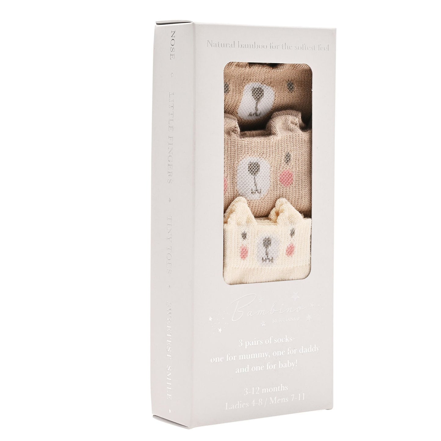 Bambino Mini Me Bear Family Socks (Pack of 3)