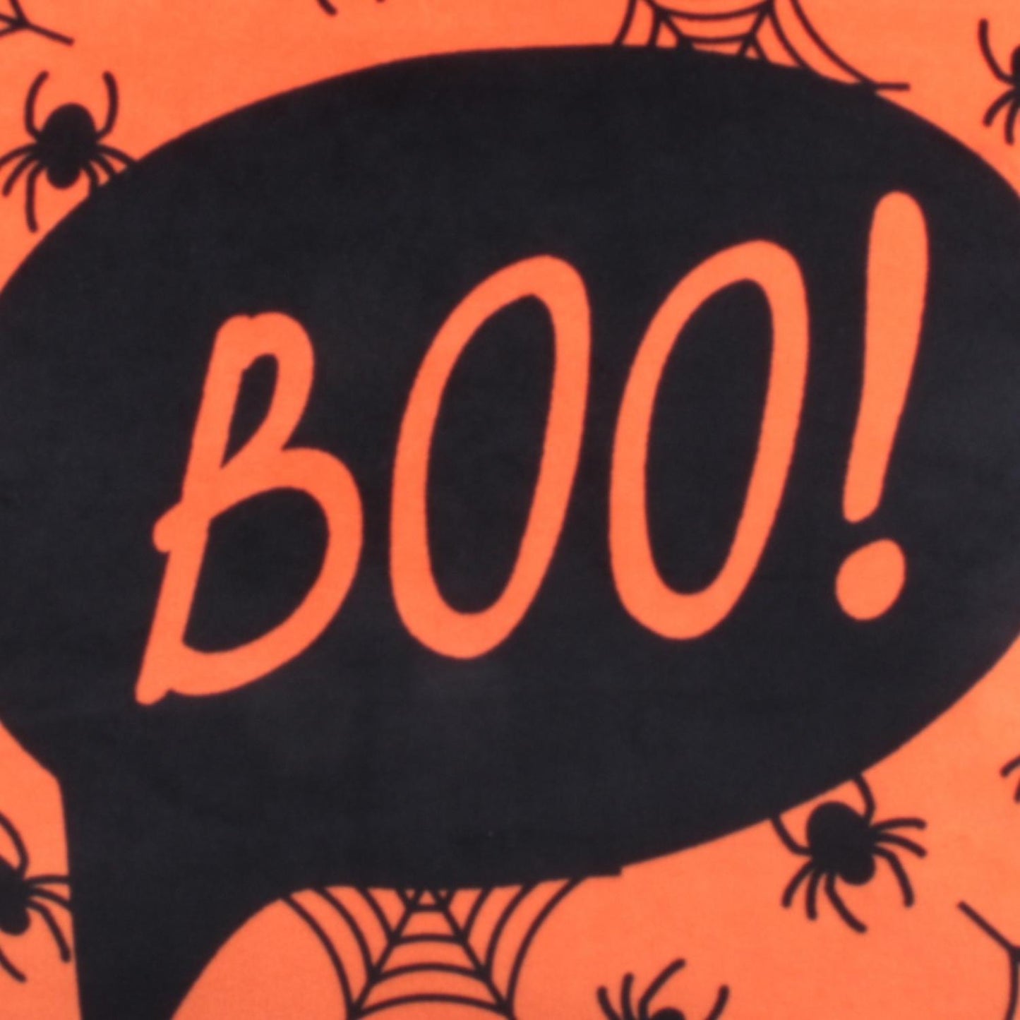 Boo Orange Velvet Cushion