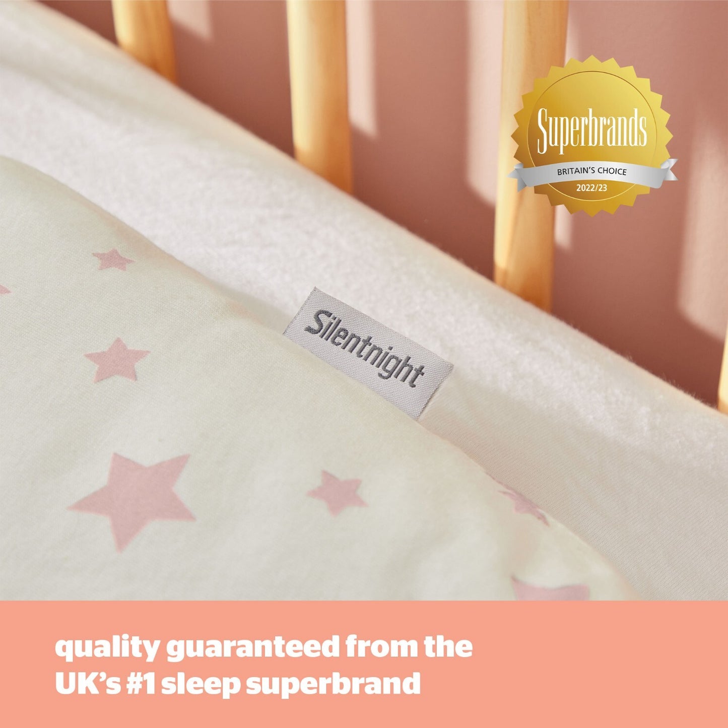 Silentnight Safe Nights Pink Baby 2.5 Tog Sleeping Bag