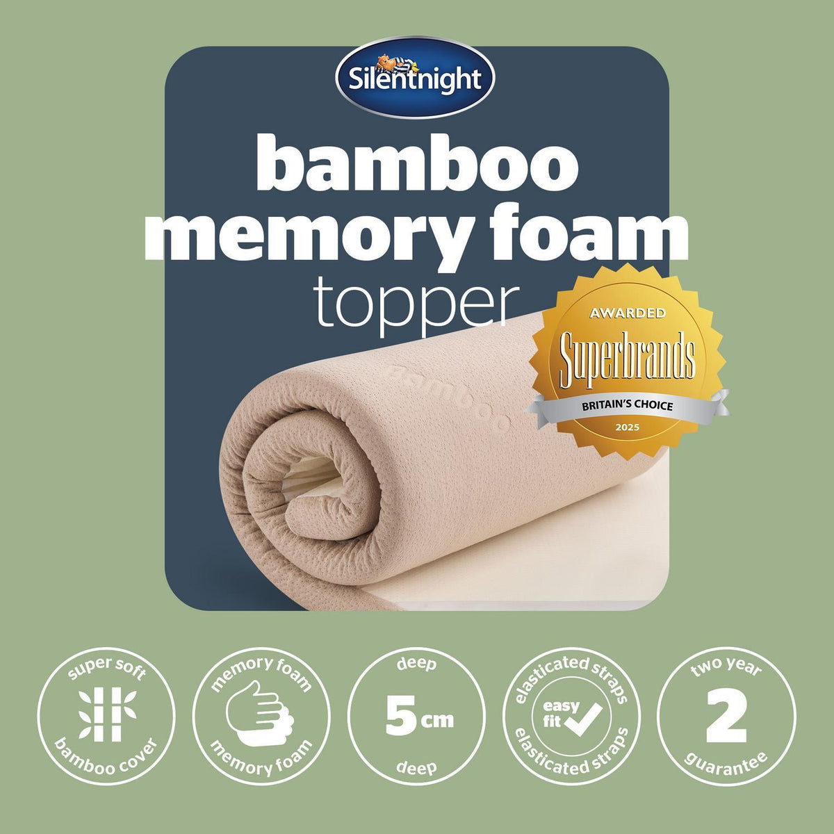 Silentnight Bamboo Mattress Topper