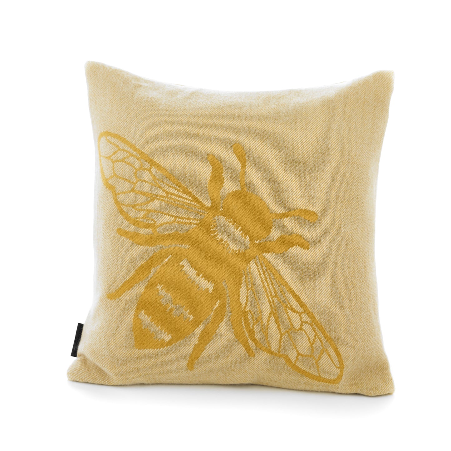 The Lyndon Company Bee Ochre Soft Knitted Cushion (45cm x 45cm)