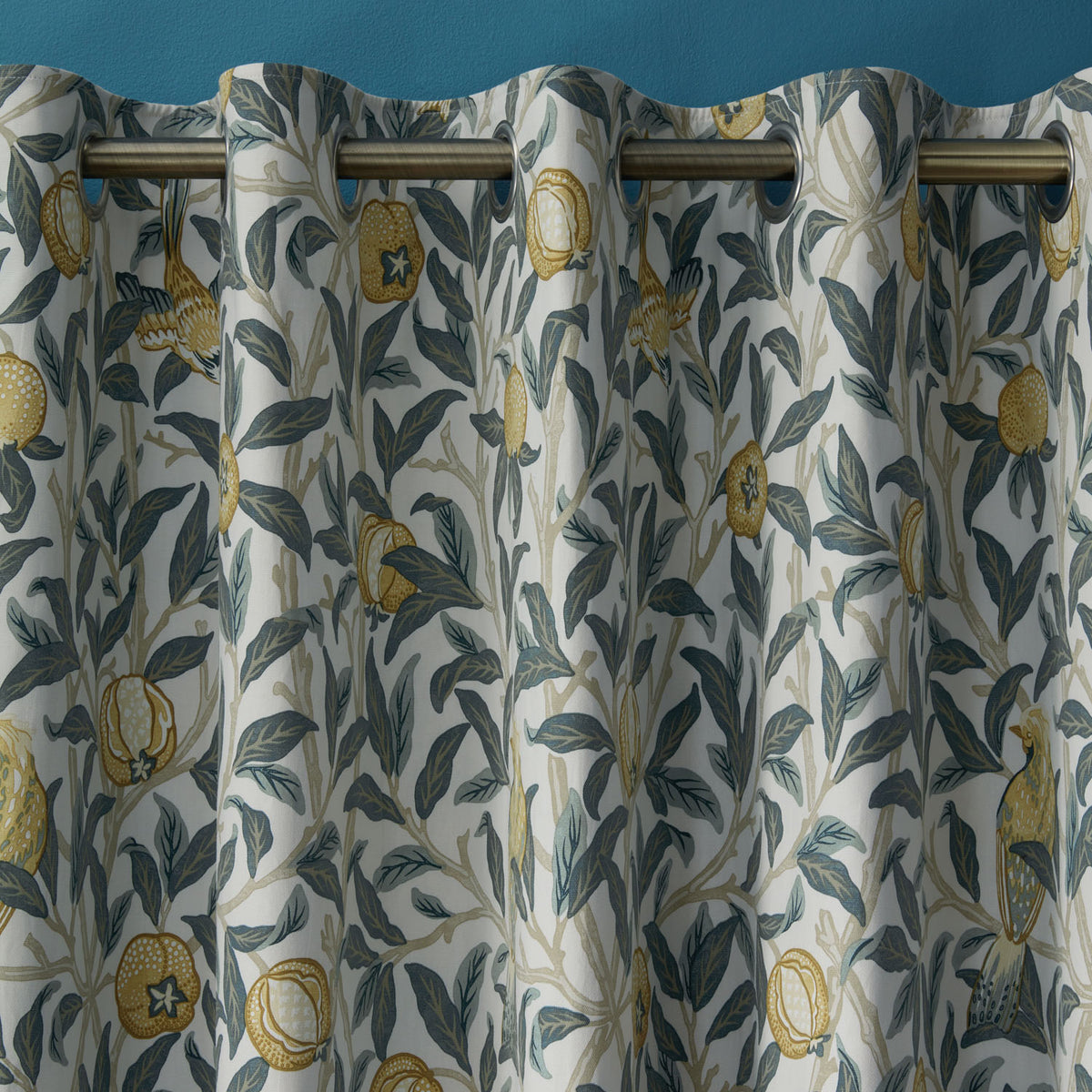William Morris At Home Bird & Pomegranate Mineral Blackout Eyelet Curtains