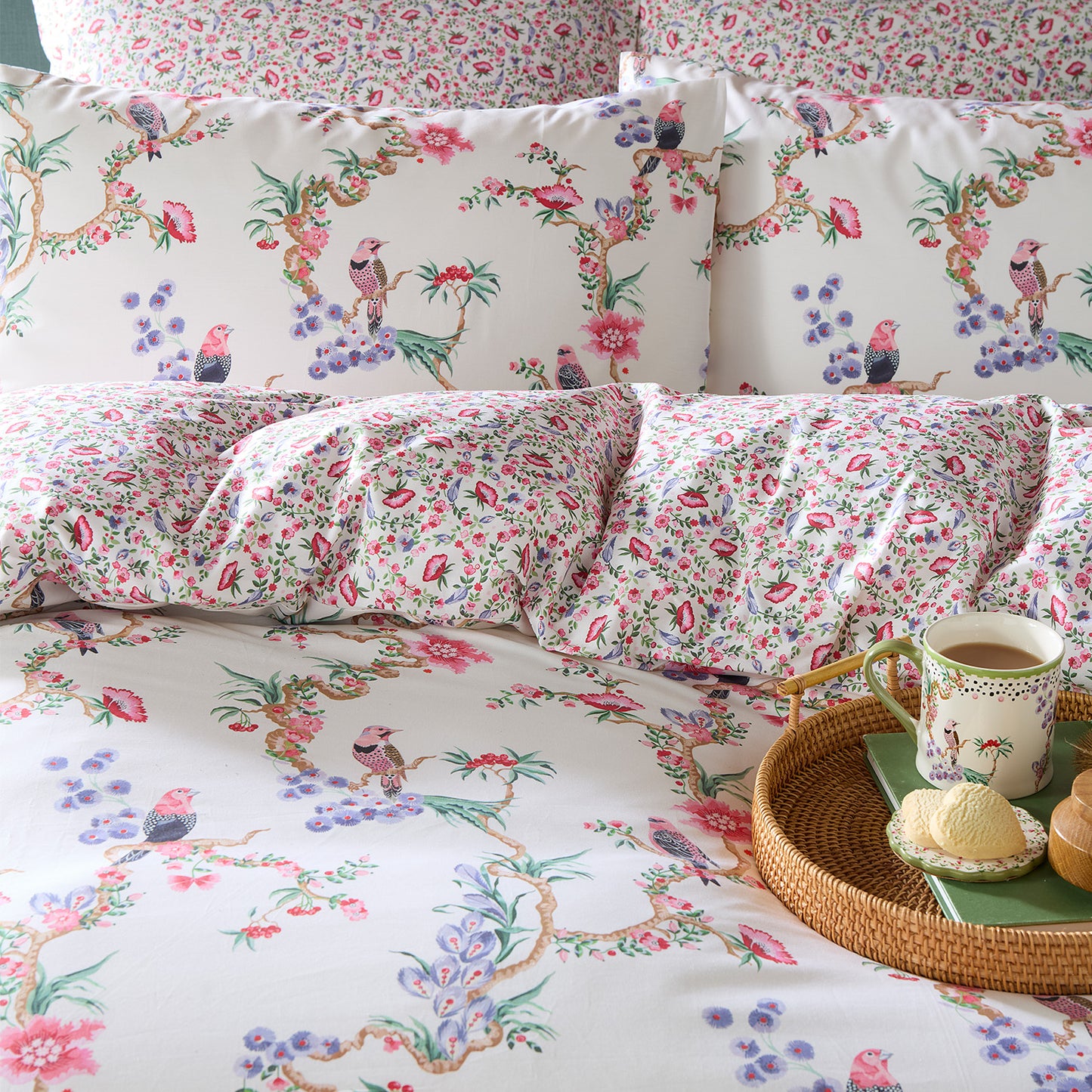Cath Kidston Birds Of A Feather 180TC Cotton Duvet Set
