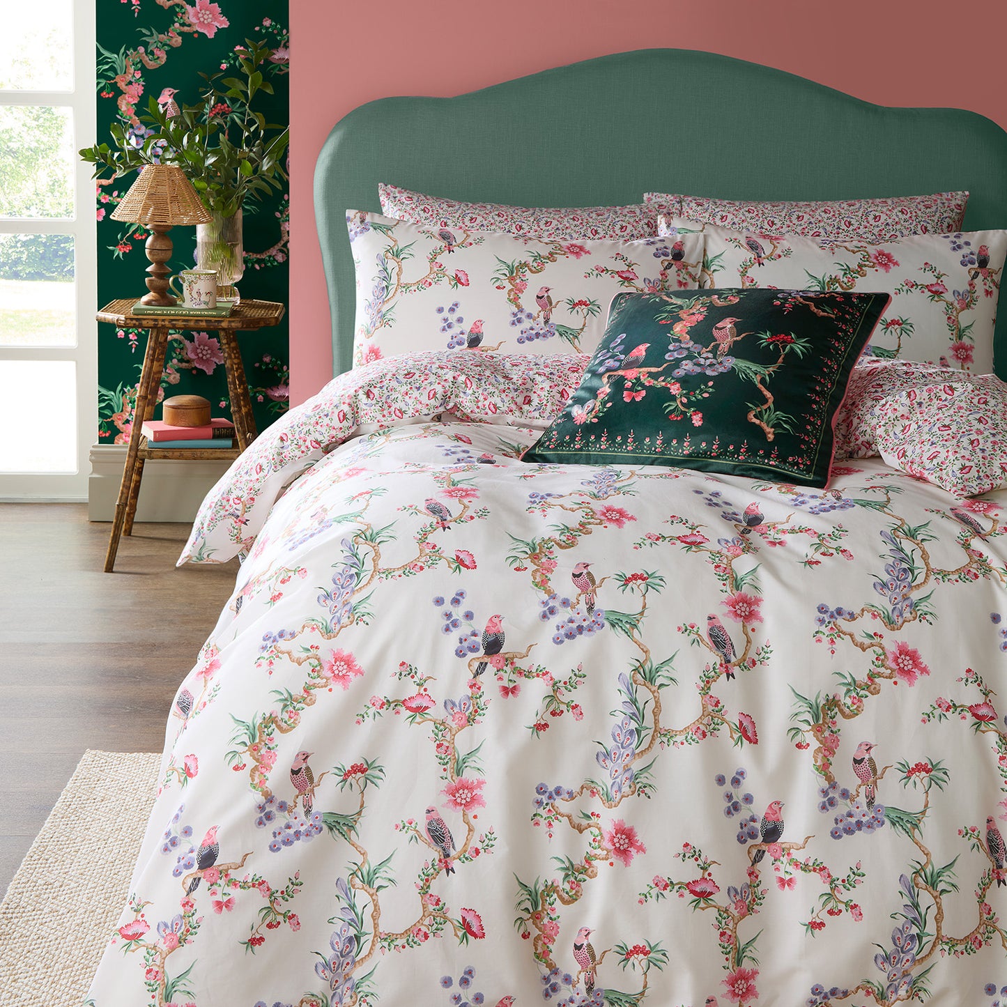 Cath Kidston Birds Of A Feather 180TC Cotton Duvet Set