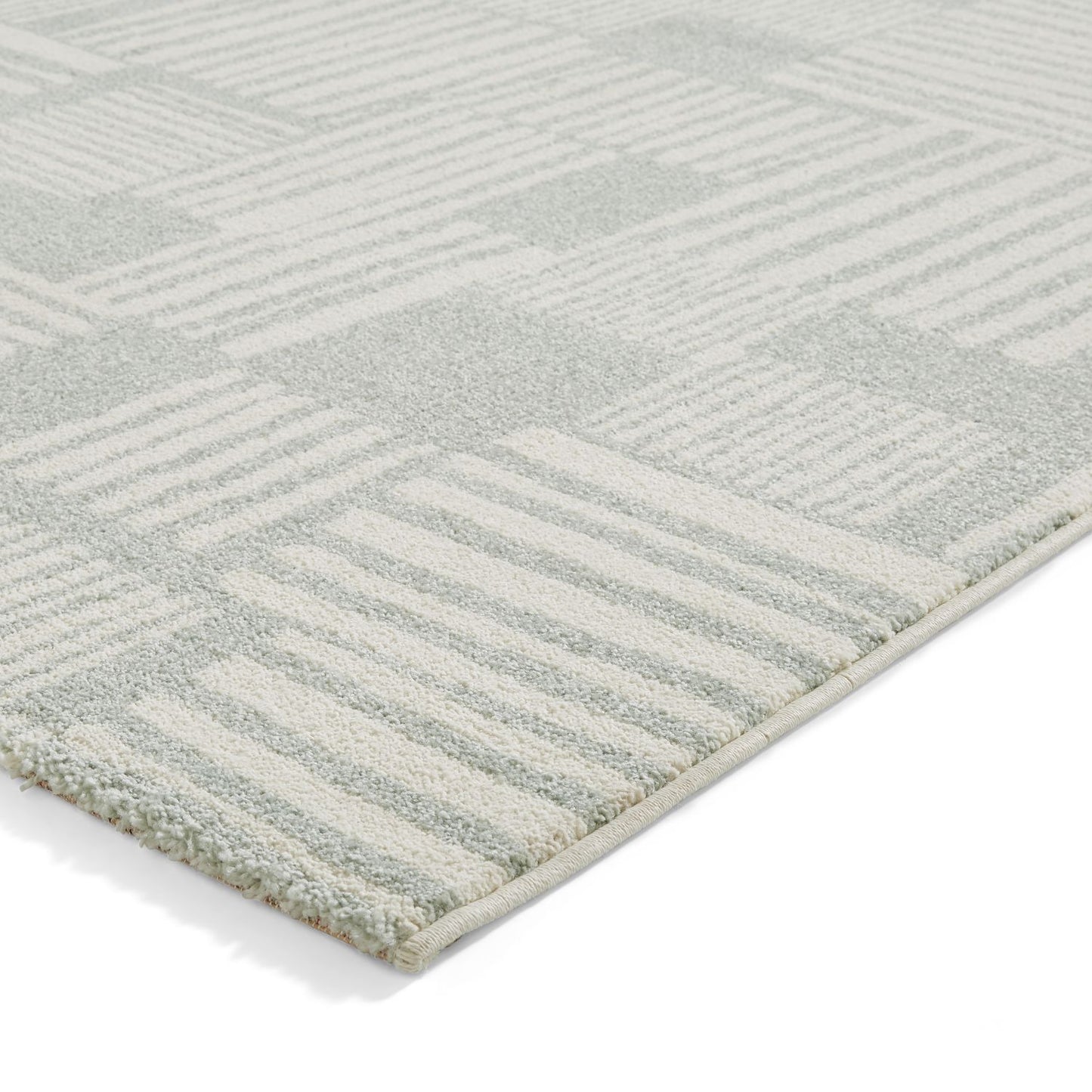 Catherine Lansfield Blocks Sage Green Rug