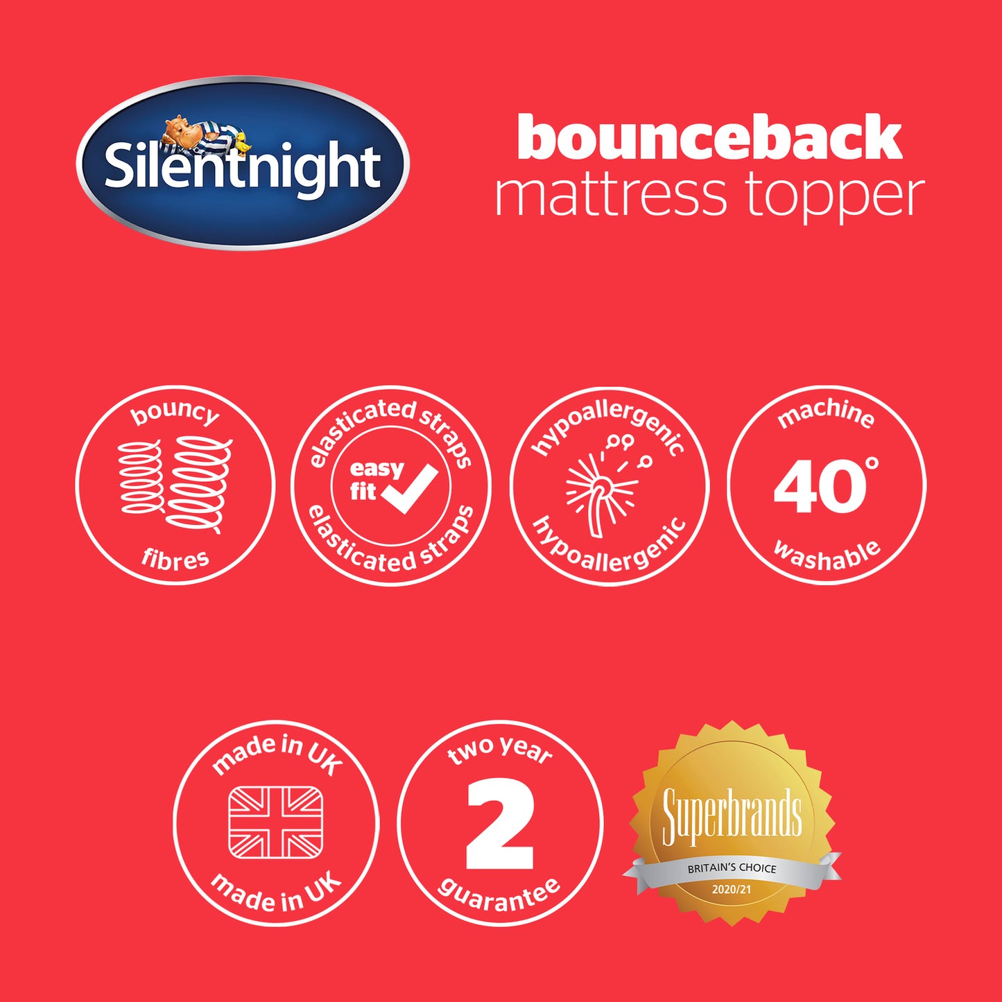 Silentnight Bounceback Mattress Topper