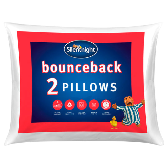 Silentnight Bounceback Pillow Pair (Soft/Medium Support)