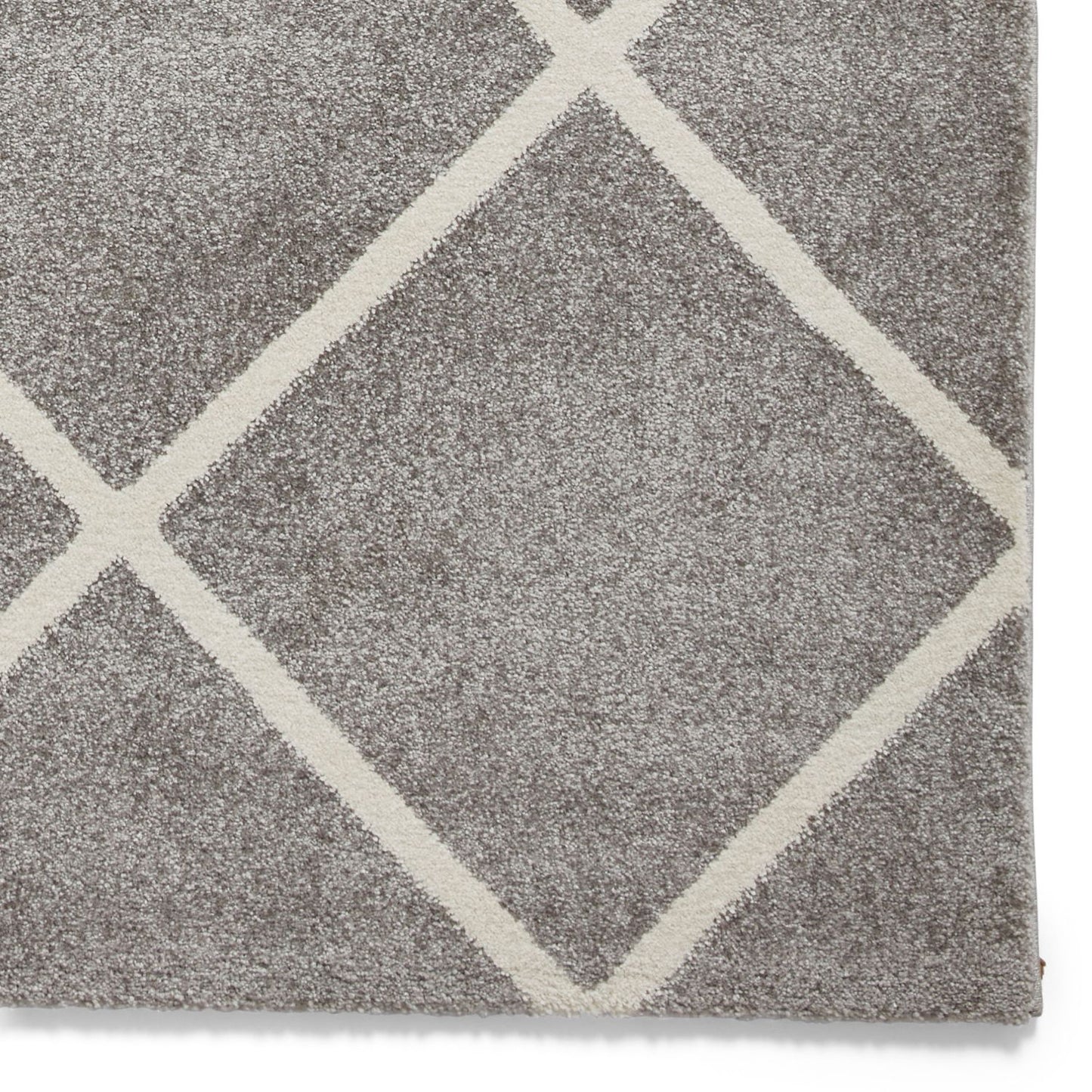 Brooklyn BRK35 Grey and Cream Modern Geometric Rug