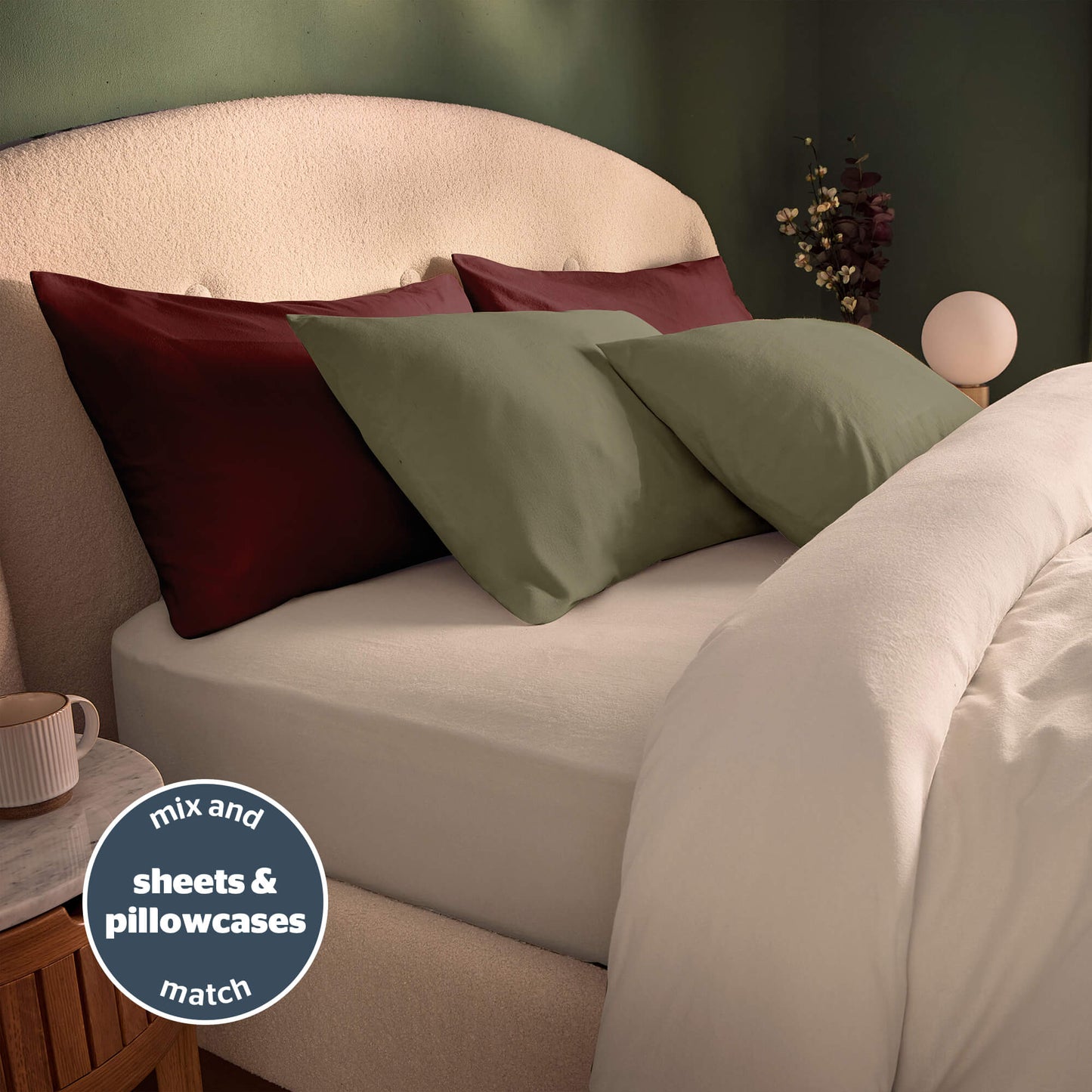 Silentnight Natural Brushed Cotton Duvet Set