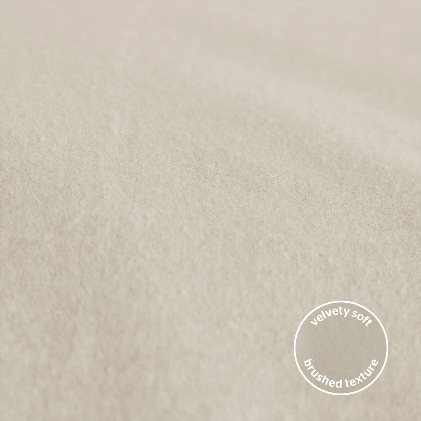 Silentnight Almond Brushed Cotton Fitted Sheet