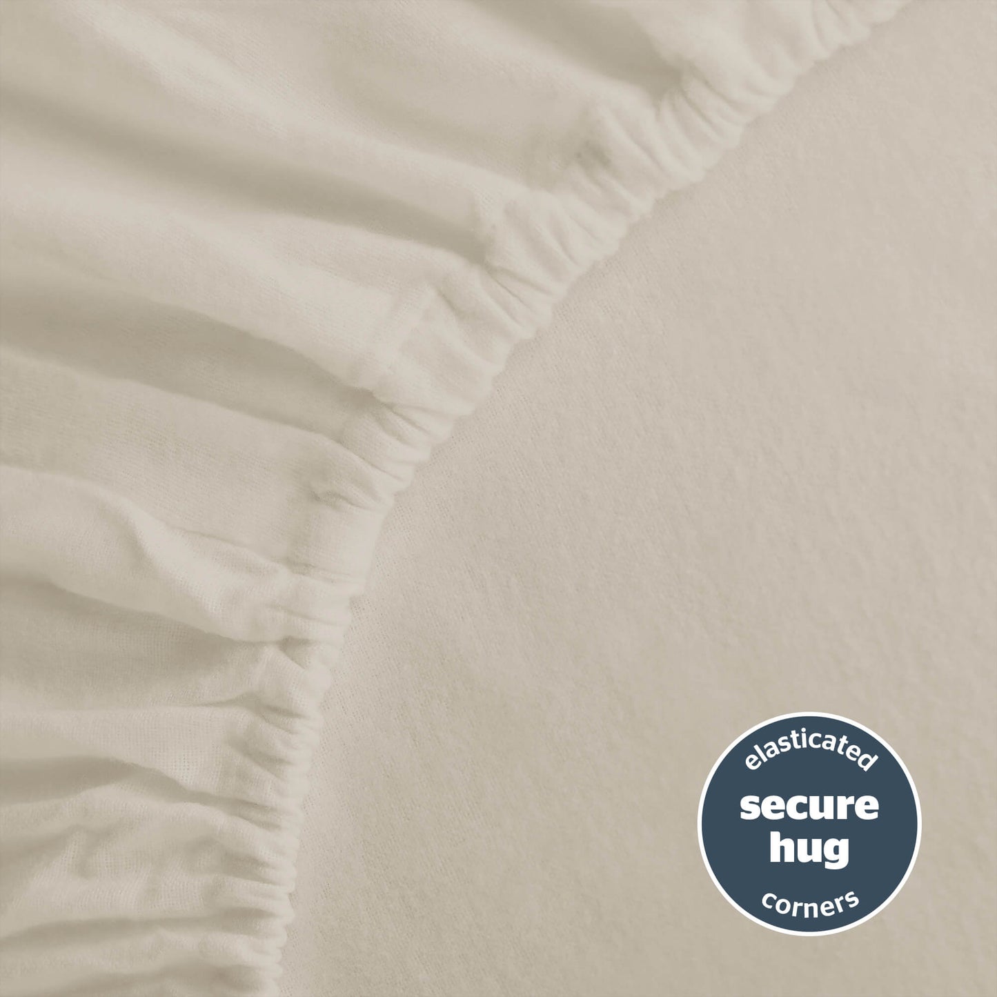 Silentnight Almond Brushed Cotton Fitted Sheet