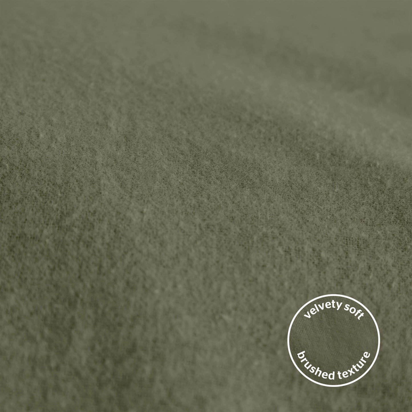 Silentnight Olive Green Brushed Cotton Fitted Sheet