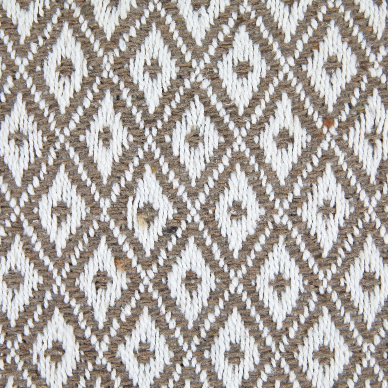 Casablanca Taupe Scandi Woven Recycled Cotton Throw