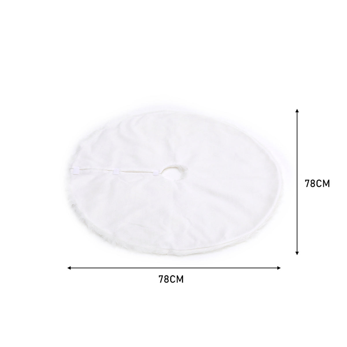 Christmas Tree Skirt White 78cm